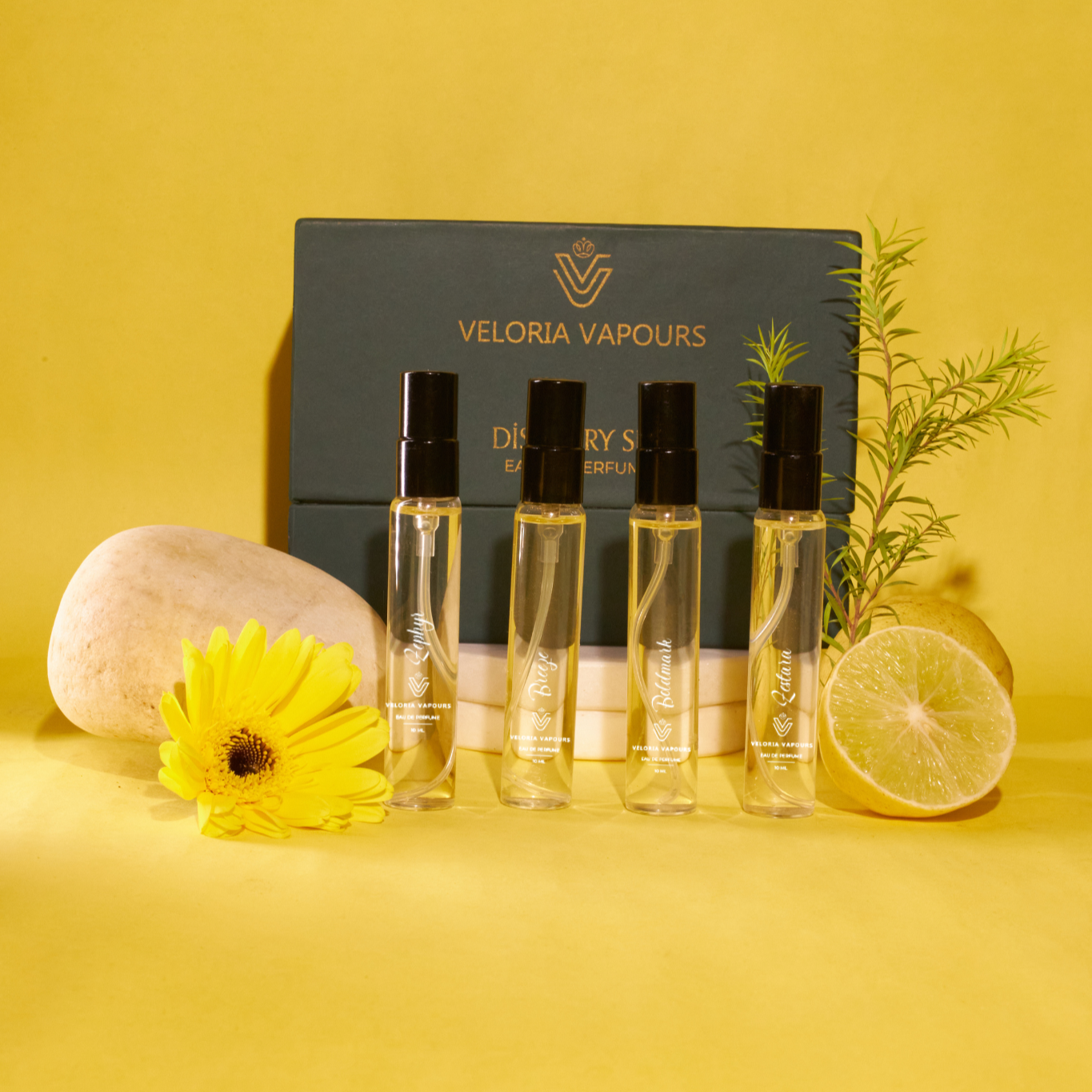 The Explorer's Set - 4 Adventurous Unisex Fragrances, 10ml Each - Journey in Every Bottle